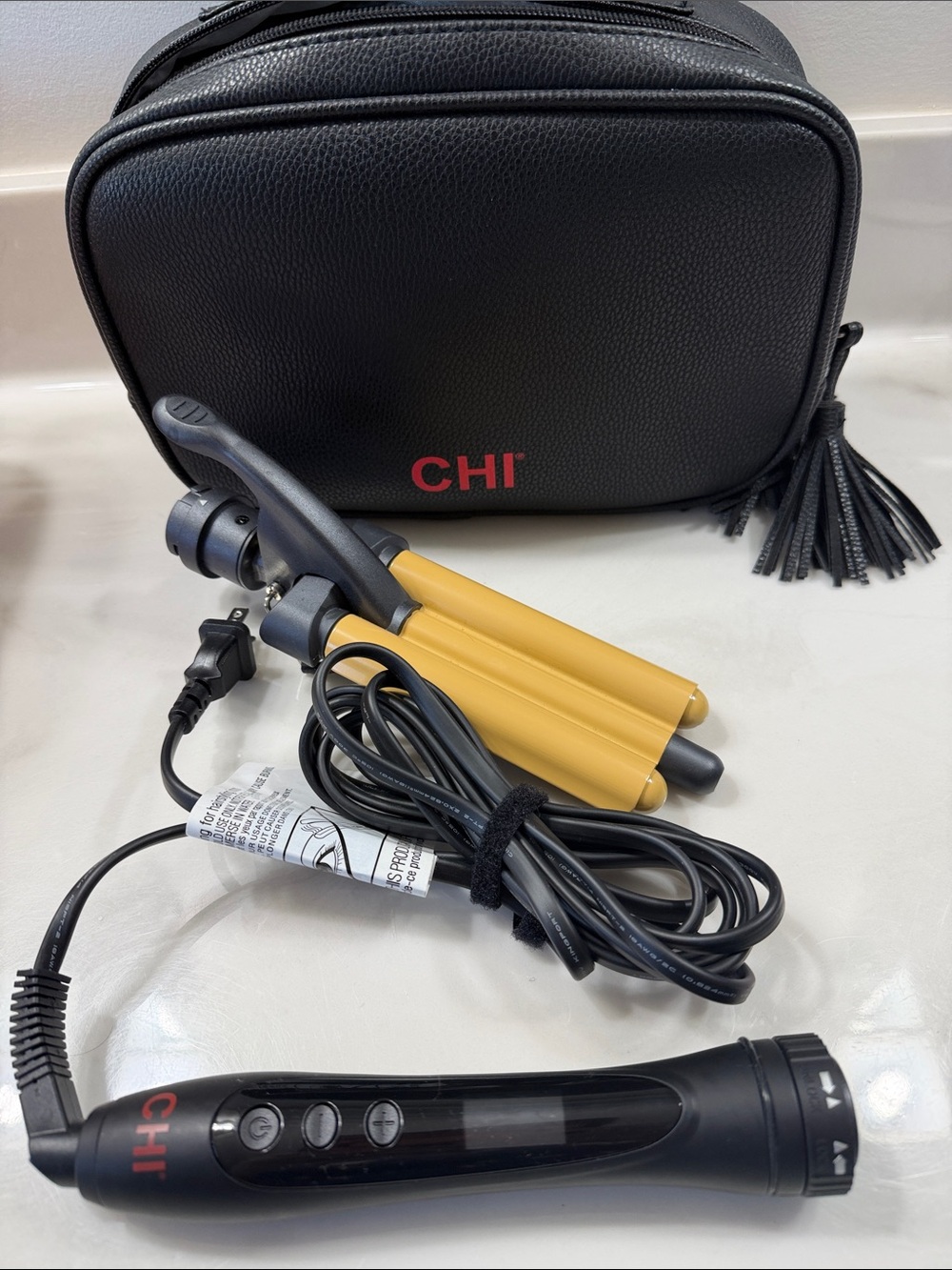 CHI Black and Gold Triple Barrel Waver - CHI Hair Styling Tool